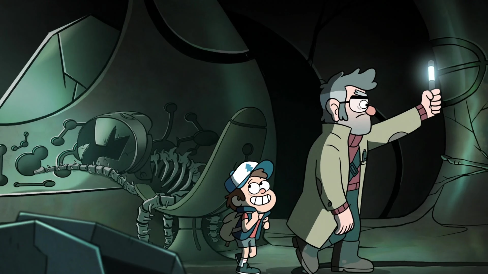 Gravity Falls: Encuentra la verdad — Gravity Falls fue visitado por extraterrestres que le dieron a Mabel un nuevo peinado.