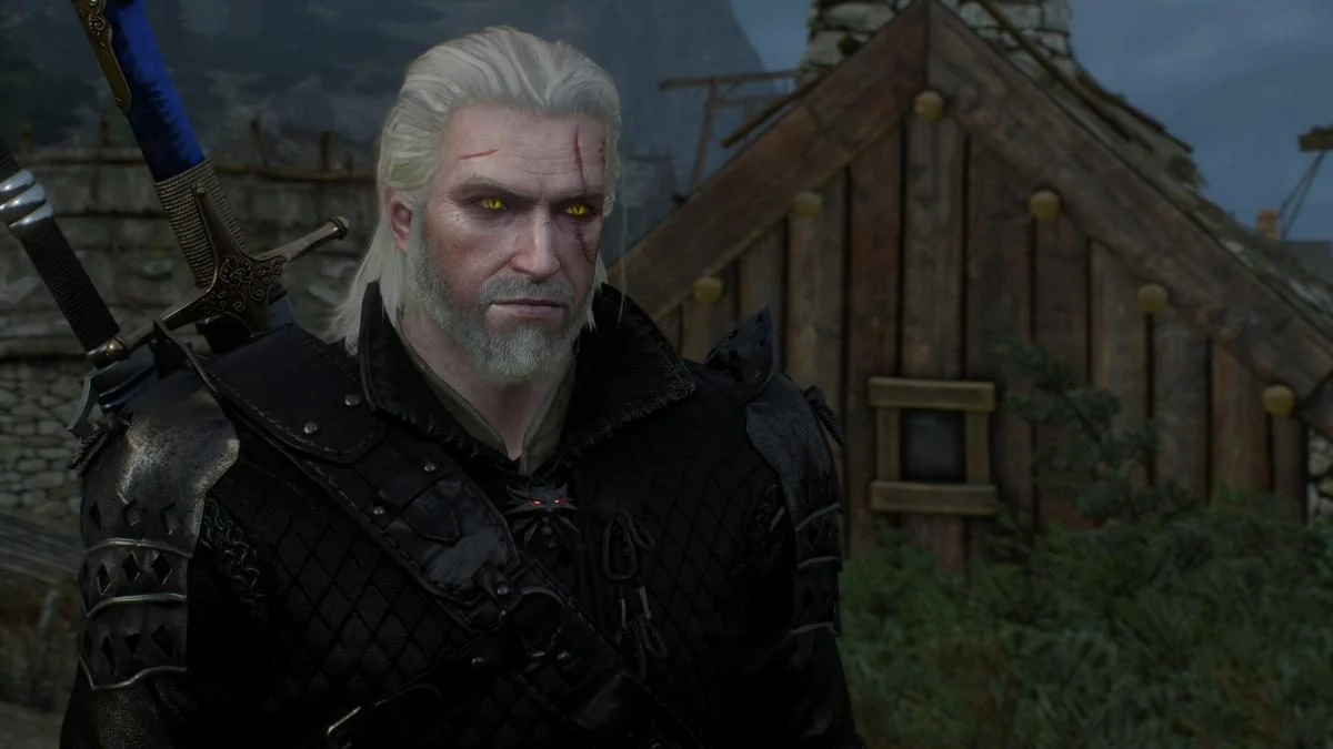 L’univers de The Witcher — Geralt de Riv est connu sous le nom de Loup Blanc en raison de son médaillon en forme de loup.