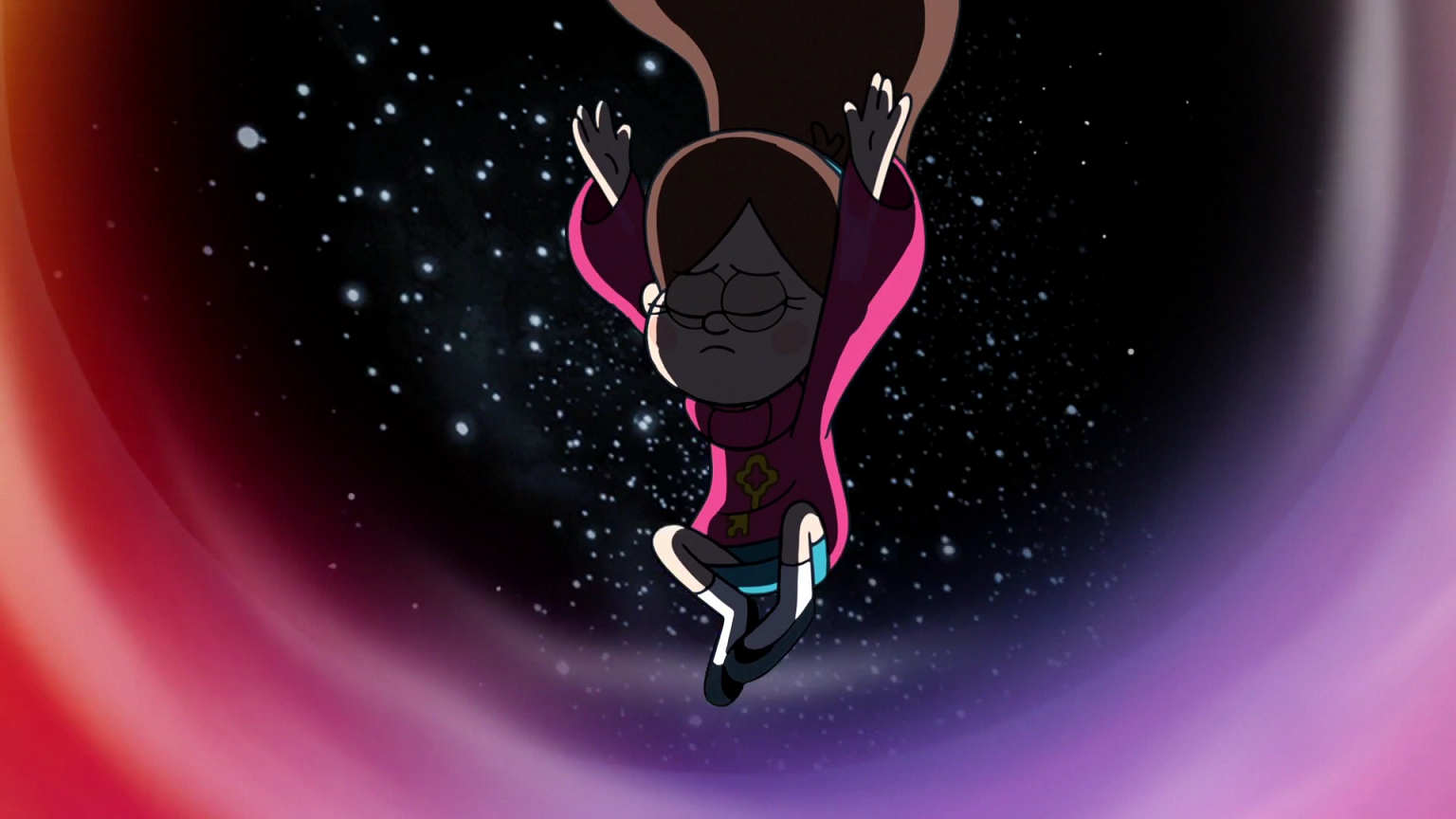 Gravity Falls: Encuentra la verdad — Mabel abrió un portal a un mundo paralelo con un brazalete mágico.