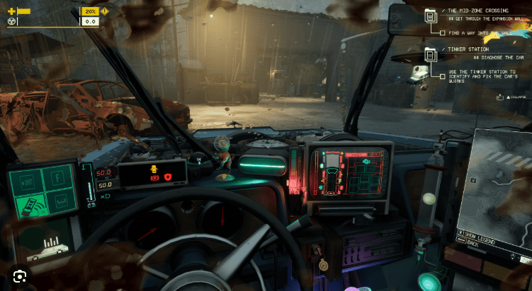 Pacific Drive: Test zur Handlung — Wer hilft dem Spieler über Funk in Pacific Drive?