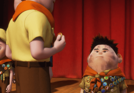 Up Quiz — What did Carl give to the boy scout at the end?