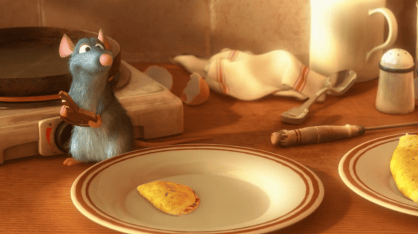 Ratatouille: a história de Remy — Para onde Remy vai após sua jornada pelo esgoto, seguindo o imaginário Gusteau?