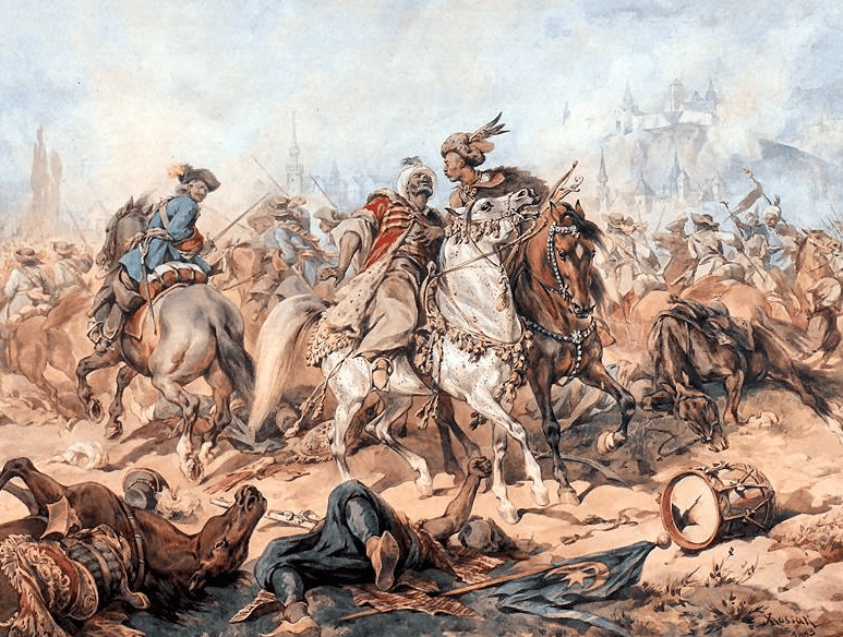 Batalha histórica pela pintura — Qual batalha está representada na foto?