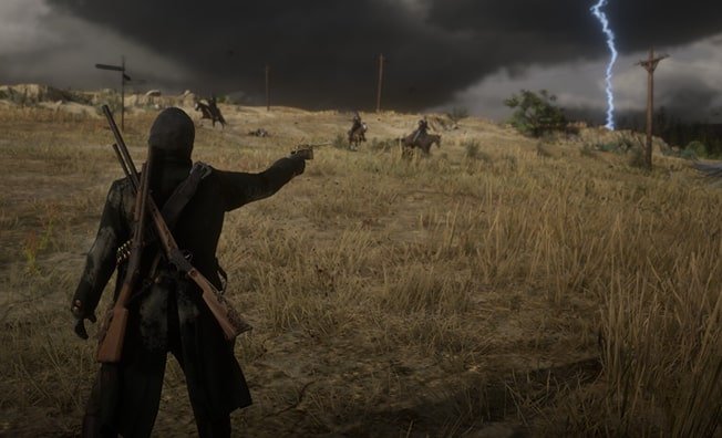 Myths in RDR 2 — Is it true that lightning can kill Arthur during a thunderstorm?