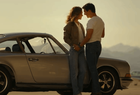 True or False — Top Gun: Maverick — At the end of the film, Maverick and Penny fly together in his World War II plane